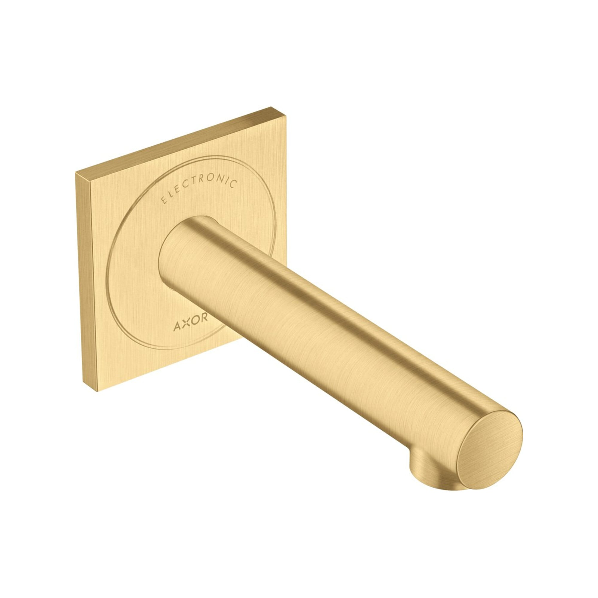 hansgrohe Elektronischer Waschtischmischer Axor Uno UP, Ausladung 161mm, brushed gold optic
