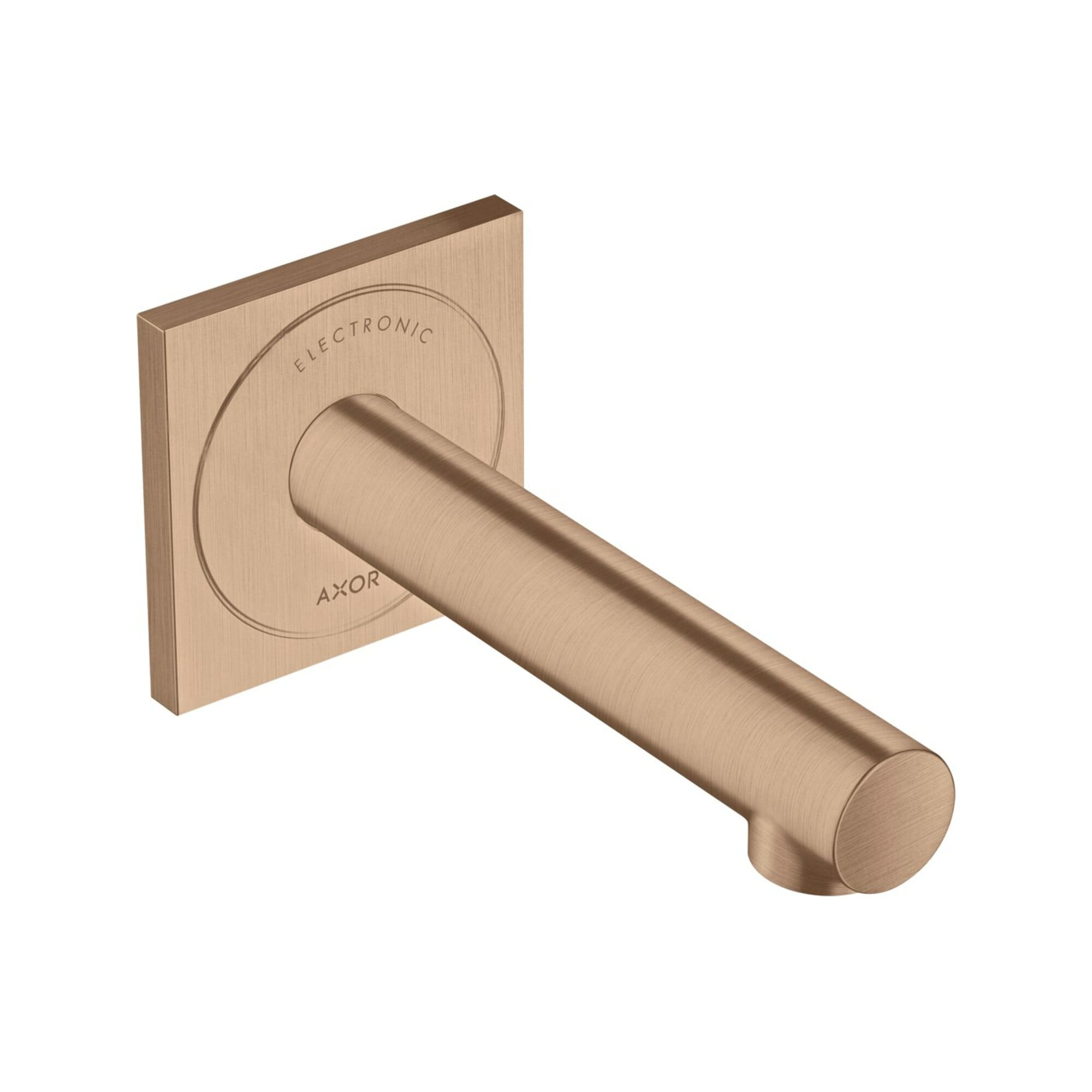 hansgrohe Elektronischer Waschtischmischer Axor Uno UP, Ausladung 161mm, brushed red gold