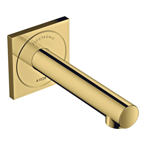 hansgrohe Elektronischer Waschtischmischer Axor Uno UP, Ausladung 161mm, polished gold optic