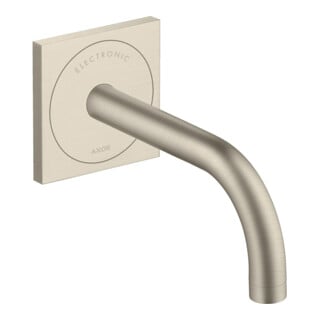 hansgrohe Elektronischer Waschtischmischer Axor Uno UP, Ausladung 165mm, brushed nickel