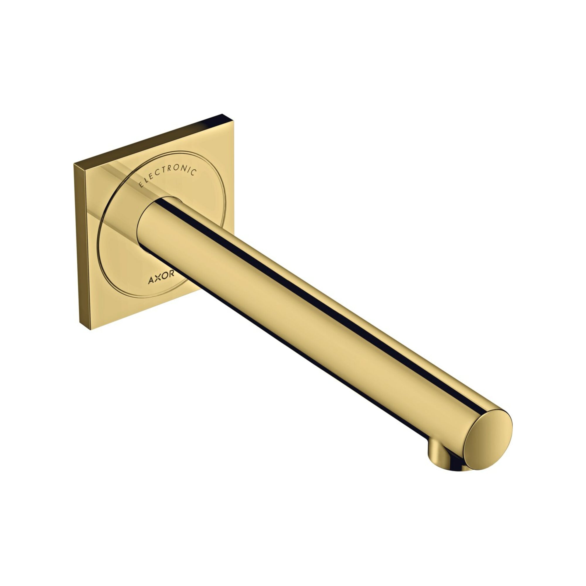 hansgrohe Elektronischer Waschtischmischer Axor Uno UP, Ausladung 221mm, polished gold optic