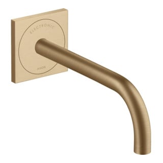 hansgrohe Elektronischer Waschtischmischer Axor Uno UP, Ausladung 225mm, brushed bronze