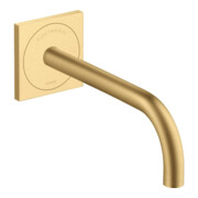hansgrohe Elektronischer Waschtischmischer Axor Uno UP, Ausladung 225mm, brushed gold optic