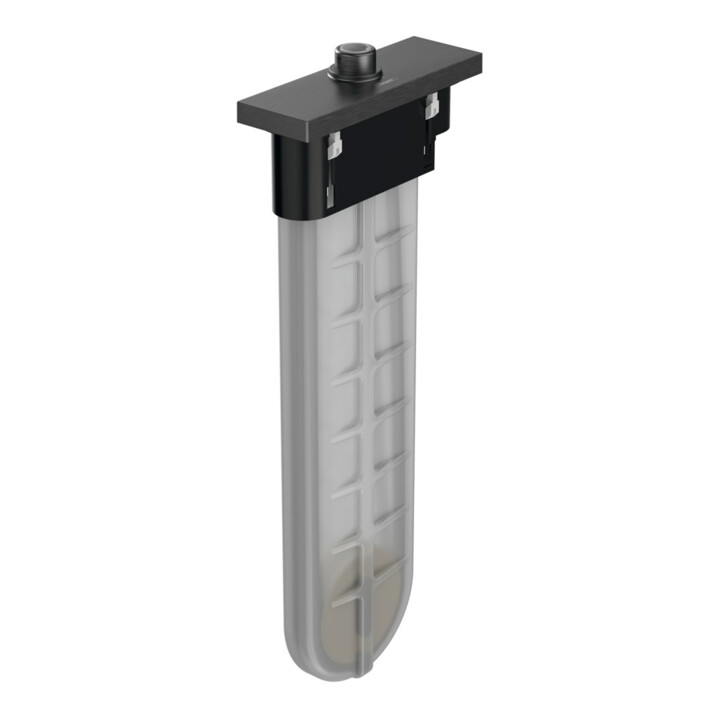 hansgrohe Ensemble bord de baignoire sBox ek, pour montage baignoire ou robinet, bleu brossé vc