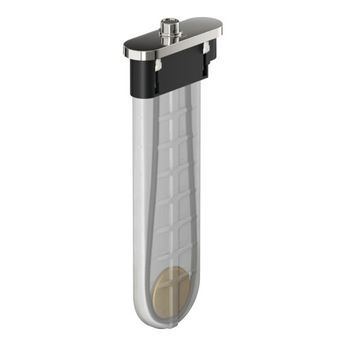 hansgrohe Ensemble bord de baignoire sBox f Montage baignoire ou murale, ovale, bleu poli