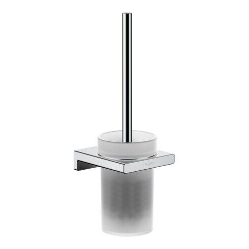hansgrohe Ensemble brosse WC AddStoris fixation murale, métal, verre, chrome