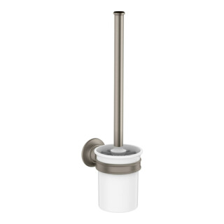 hansgrohe Ensemble brosse WC Axor Montreux verre mat, acier inoxydable optique