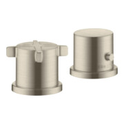 hansgrohe Ensemble complet Axor Citterio E 2-L-BW-Rand mit Thermostat, brossé ni.