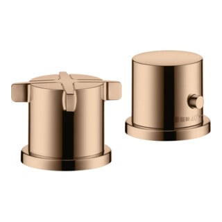 hansgrohe Ensemble complet Axor Citterio E 2-L-BW-Rand mit Thermostat, or poli
