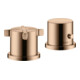hansgrohe Ensemble complet Axor Citterio E 2-L-BW-Rand mit Thermostat, or poli-1