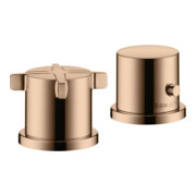 hansgrohe Ensemble complet Axor Citterio E 2-L-BW-Rand mit Thermostat, or poli