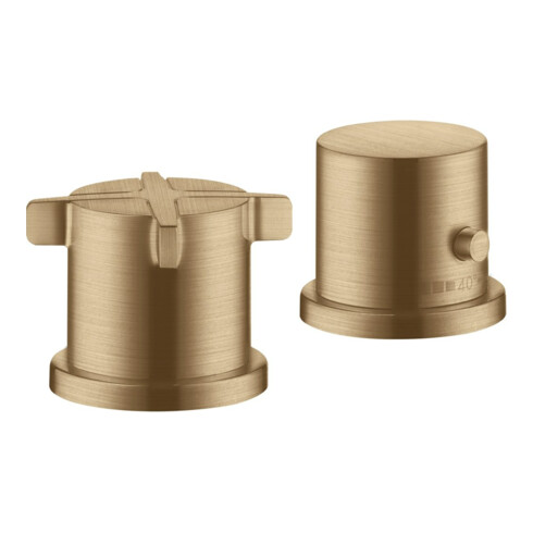 hansgrohe Ensemble complet Axor Citterio E 2-L-BW-Rand Mitigeur, thermostat, bronze brossé