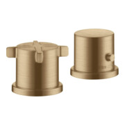 hansgrohe Ensemble complet Axor Citterio E 2-L-BW-Rand Mitigeur, thermostat, bronze brossé