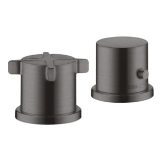 hansgrohe Ensemble complet Axor Citterio E Mitigeur 2 trous, avec thermostat, brossé bleu vc