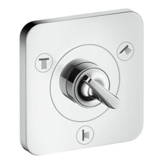 hansgrohe Ensemble complet Axor Citterio E Robinet encastré avec inverseur 120x120mm, chrome