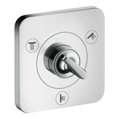 hansgrohe Ensemble complet Axor Citterio E Robinet encastré avec inverseur 120x120mm, chrome