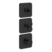 hansgrohe Ensemble complet Axor Citterio E Thermostat encastré 380/120, avec rosace, noir mat