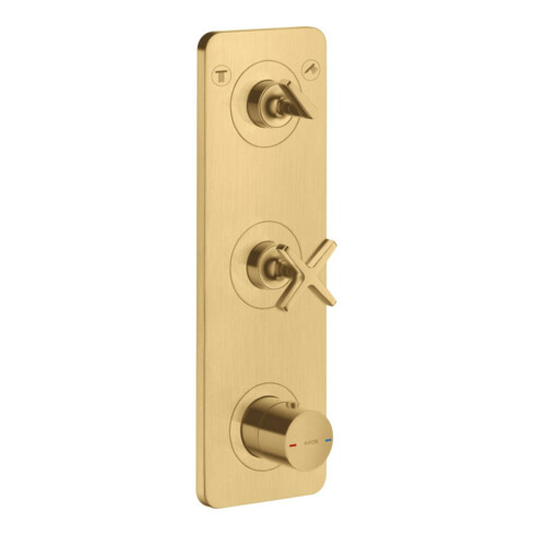 hansgrohe Ensemble complet Axor Citterio E Thermostat encastré 380x120 mm, platine, or optique