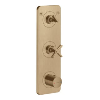 hansgrohe Ensemble complet Axor Citterio E Thermostat encastré 380x120mm, avec plaque, bronze brossé