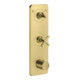 hansgrohe Ensemble complet Axor Citterio E Thermostat encastré H 380 x I 120 mm, avec plaque, brossé brun-1