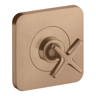 hansgrohe Ensemble complet Axor Citterio E UP Vanne d'arrêt 120x120 mm, or brossé