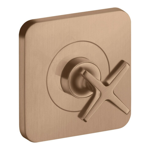 hansgrohe Ensemble complet Axor Citterio E UP Vanne d'arrêt 120x120 mm, or brossé