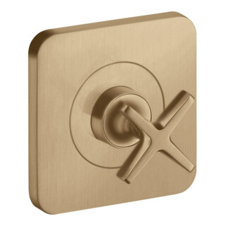 hansgrohe Ensemble complet Axor Citterio E Vanne d'arrêt encastrée 120x120mm, bronze brossé