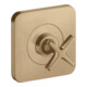 hansgrohe Ensemble complet Axor Citterio E Vanne d'arrêt encastrée 120x120mm, bronze brossé-1