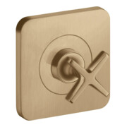 hansgrohe Ensemble complet Axor Citterio E Vanne d'arrêt encastrée 120x120mm, bronze brossé