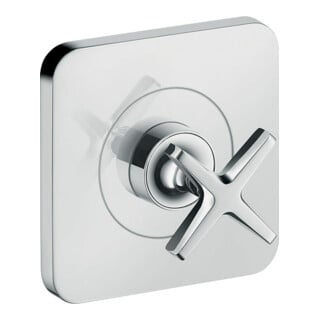 hansgrohe Ensemble complet Axor Citterio E vanne d'arrêt encastrée 120x120mm, chrome
