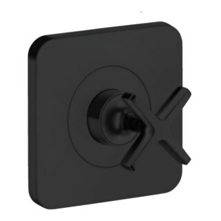 hansgrohe Ensemble complet Axor Citterio E Vanne d'arrêt encastrée 120x120mm, noir mat