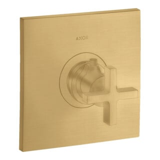 hansgrohe Ensemble complet Axor Citterio HF encastré, avec poignée croix, or brossé