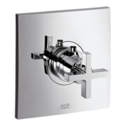 hansgrohe Ensemble complet Axor Citterio HF Thermostat encastré, avec poignée croix, chrome
