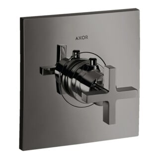 hansgrohe Ensemble complet Axor Citterio HF UP-THM, avec croix, chrome noir poli