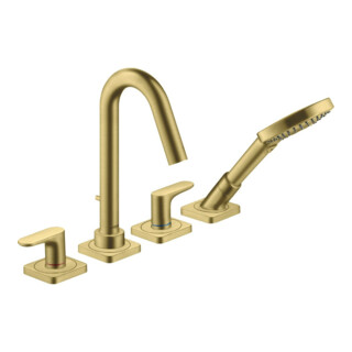 hansgrohe Ensemble complet Axor Citterio M 4-L-BW-Rand-Évier, Sortie 135 mm, brossé