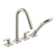 hansgrohe Ensemble complet Axor Citterio M 4 sorties murales, A 190mm, chrome, ED-1
