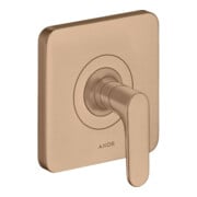 hansgrohe Ensemble complet Axor Citterio M mitigeur encastré, levier, or rouge brossé