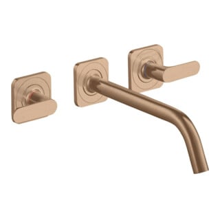 hansgrohe Ensemble complet Axor Citterio M Mitigeur lavabo 3 trous, H 226mm, rose doré mat