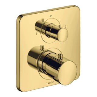 hansgrohe Ensemble complet Axor Citterio M UP-THM, avec évacuation + trop-plein, or poli optique