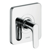 hansgrohe Ensemble complet Axor Citterio M vanne d'arrêt encastrée, levier, chrome