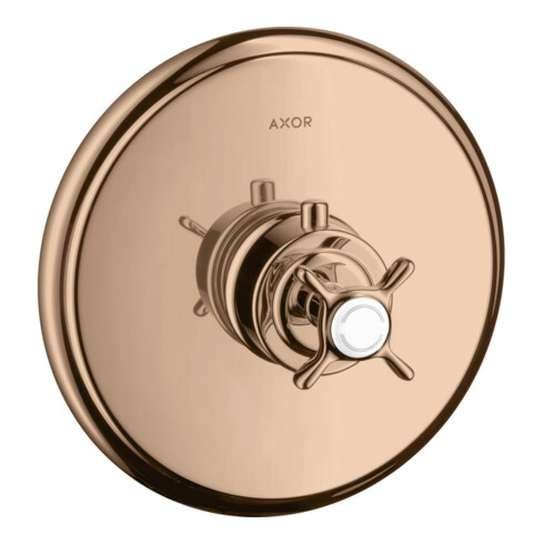 hansgrohe Ensemble complet Axor Montreux HF UP-THM, avec poignée croix, or rouge poli