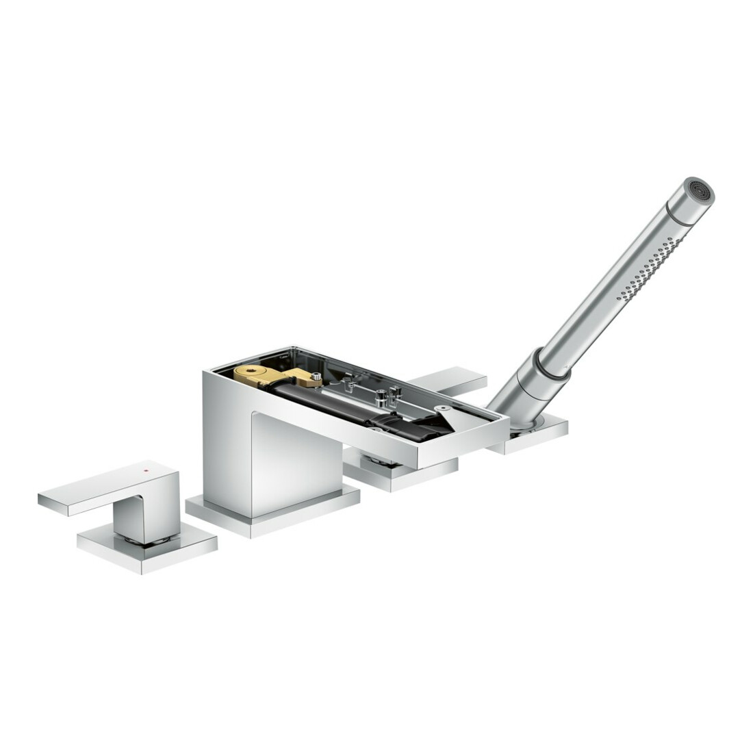 hansgrohe Ensemble complet Axor MyEdition robinet 4 trous sans plaque, chrome