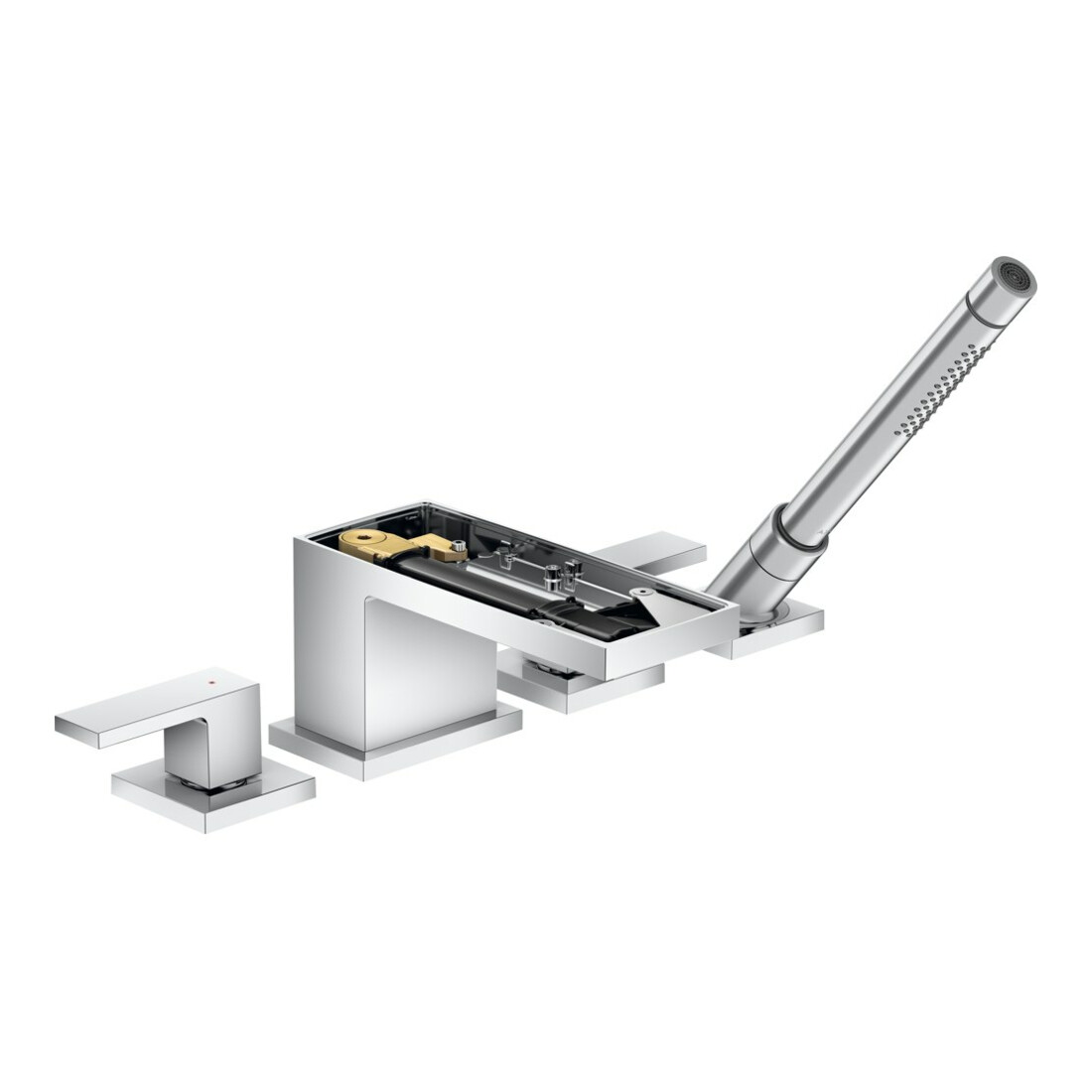 hansgrohe Ensemble complet Axor MyEdition robinet 4 trous sans plaque, chrome