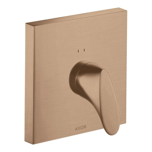 hansgrohe Ensemble complet Axor Starck Organic Mitigeur encastré douchette, or rouge brossé