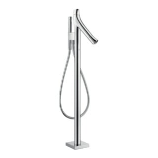hansgrohe Ensemble complet Axor Starck Organic Mitigeur thermostatique baignoire, sortie 175 mm, sur pied, chromé