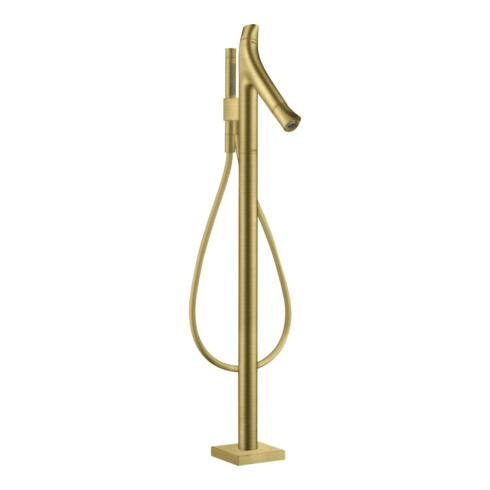 hansgrohe Ensemble complet Axor Starck Organic Thermostat baignoire, A 175 mm, sur pied, brossé br