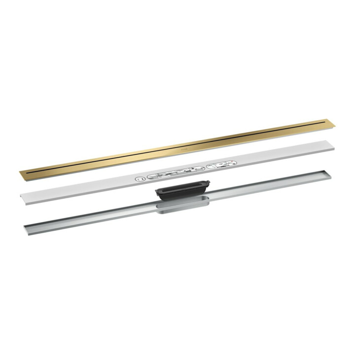 hansgrohe Ensemble complet Caniveau de douche AXOR Drain 1200 mm BGO