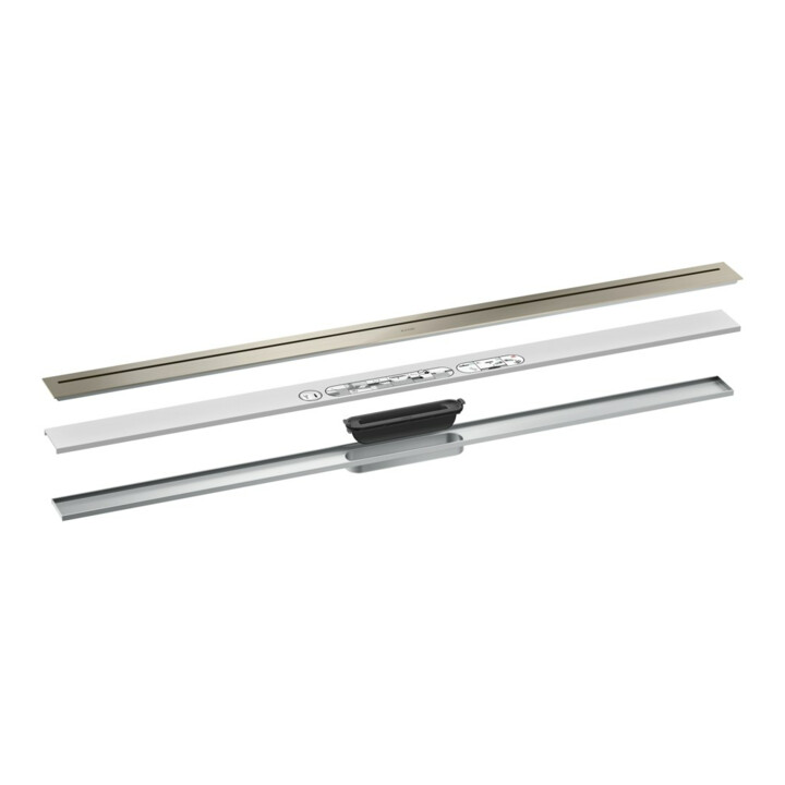 hansgrohe Ensemble complet Caniveau de douche AXOR Drain 1200 mm BN