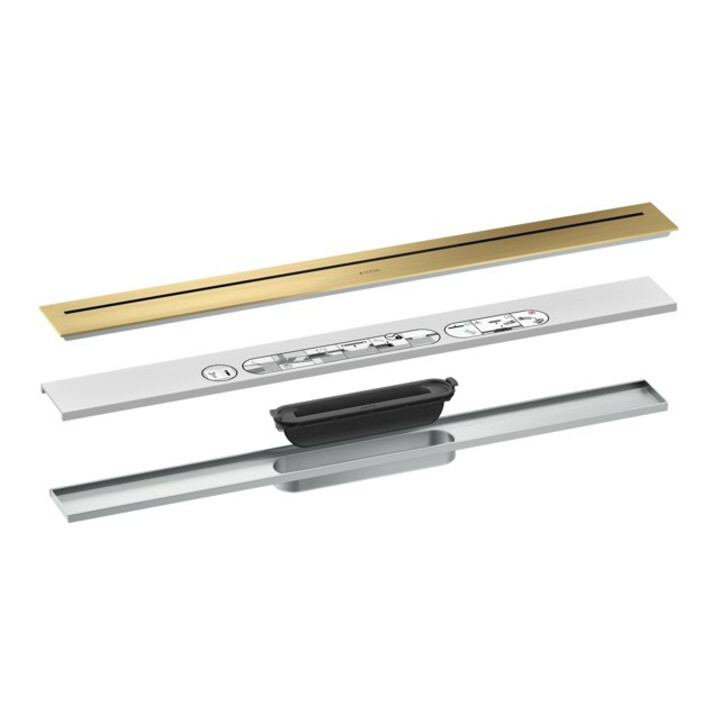 hansgrohe Ensemble complet Caniveau de douche AXOR Drain 700 mm BGO