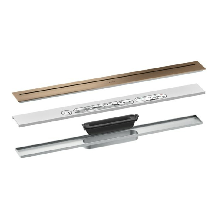 hansgrohe Ensemble complet caniveau de douche AXOR Drain 700 mm BRG